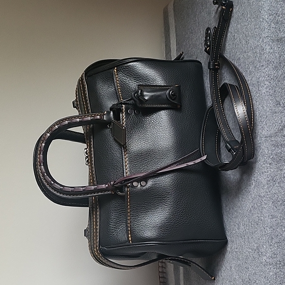 Coach Handbags - HTF! Luxe Rogue Satchel w/ whipstitch handles 🦄 86918